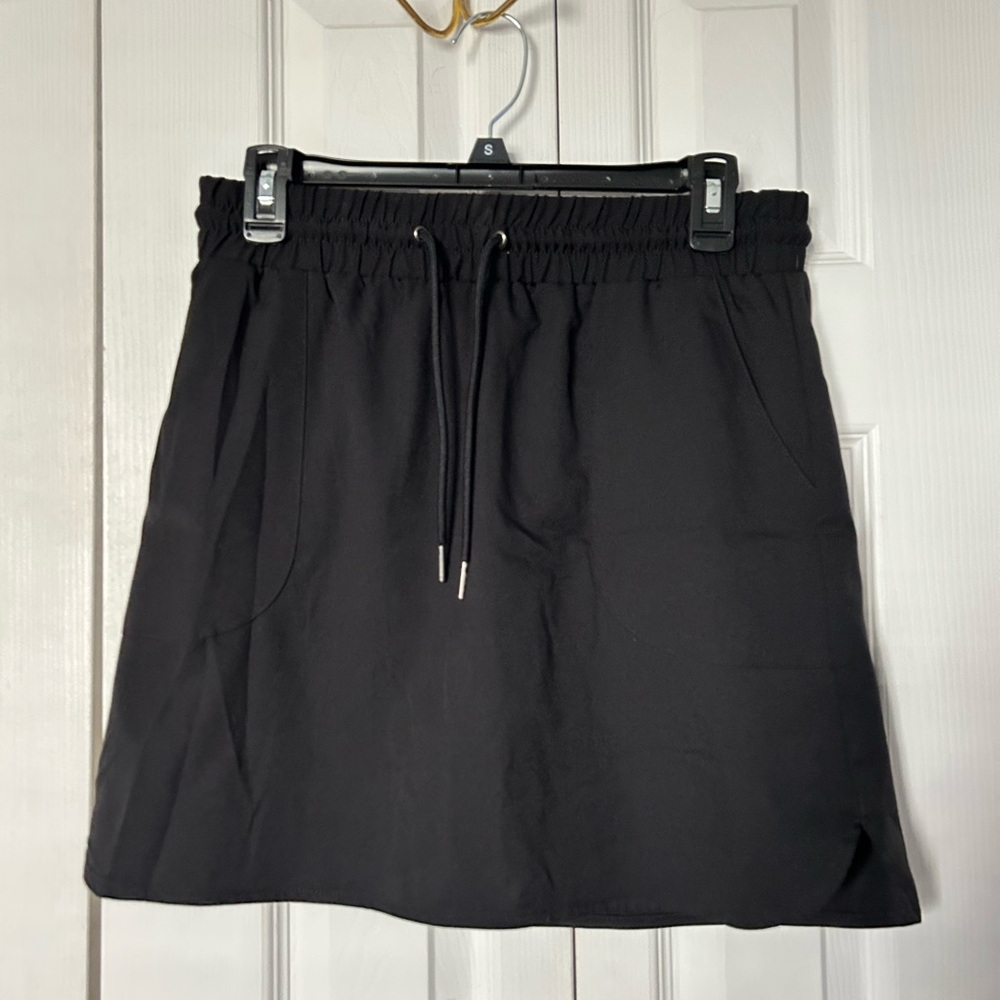 Black Drawstring Golf Women's Skirt